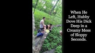 Pregnant wife pussy filled with cum by stranger and cuckold cum cleanup