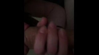 GF talking trash while getting fucked by my friend